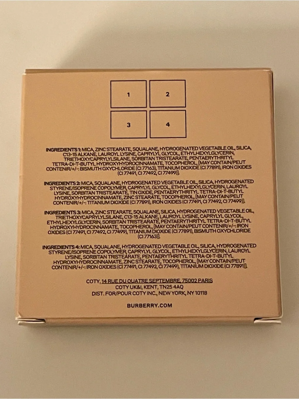 Burberry authentic eyeshadow